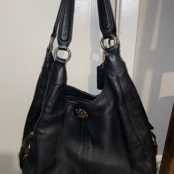 Coach Black Leather Hobo Bag - Picture 1 of 3